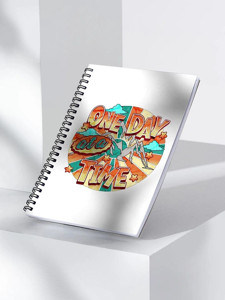 One Day At A Time Vibrant Motivational Spiral Notebook product image (2)