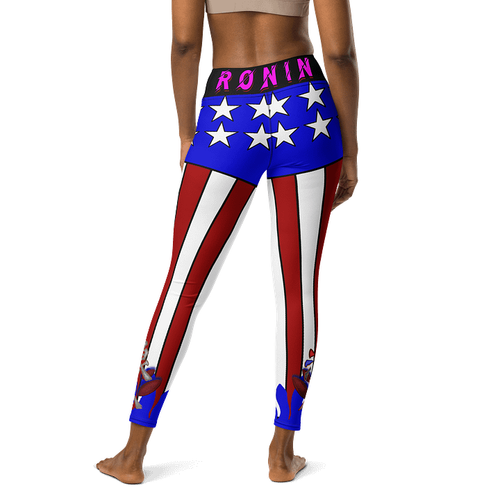 Dynamic Ronin Pink USA All-Over Yoga Leggings product image (2)