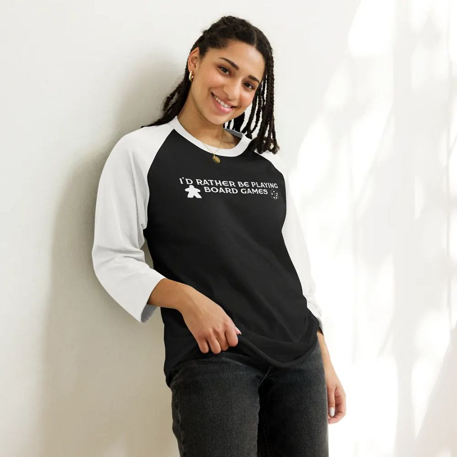 I'd Rather Be Playing Board Games Baseball Tee product image (9)