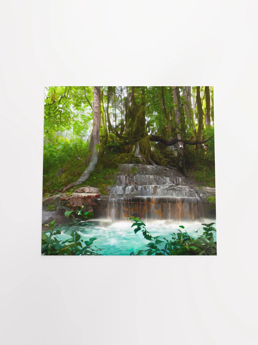Tranquil Forest Waterfall Poster product image (18)