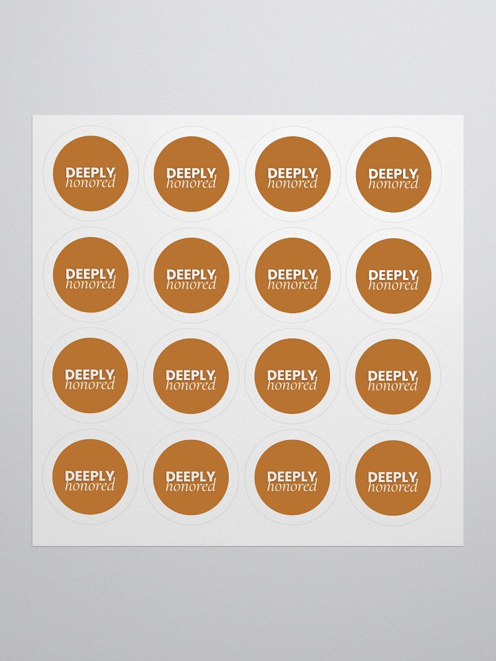 Deeply Honored Stickers product image (1)