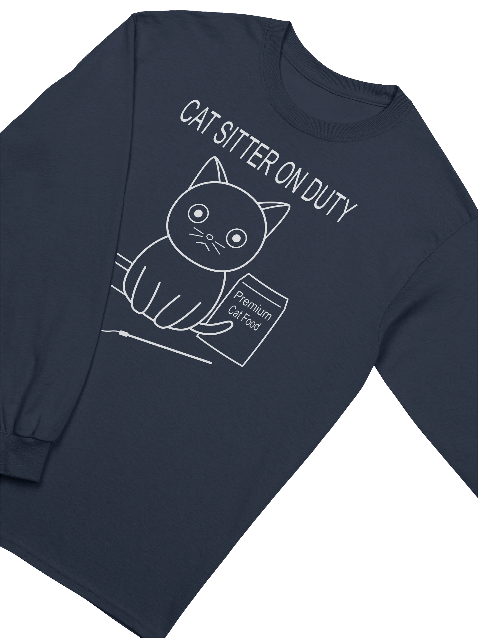 Cat Sitter on Duty - Unisex Adult Long Sleeve T-shirt product image (11)