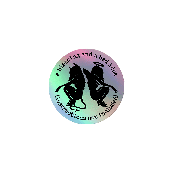 instructions not included Holo Sticker product image (1)