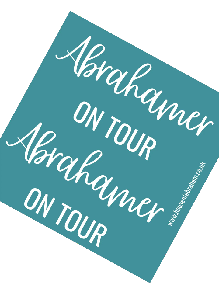 Abrahamer On Tour - Teal Sticker product image (1)