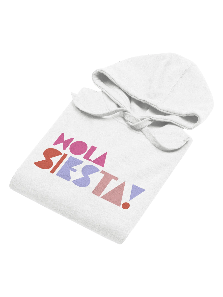 Hola Siesta Cotton Heritage Unisex Premium Hoodie White product image (4)