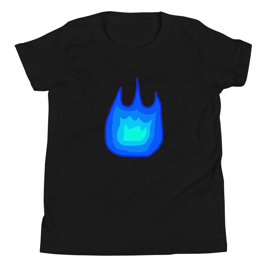 Blue Firey Youth T-Shirt product image (9)