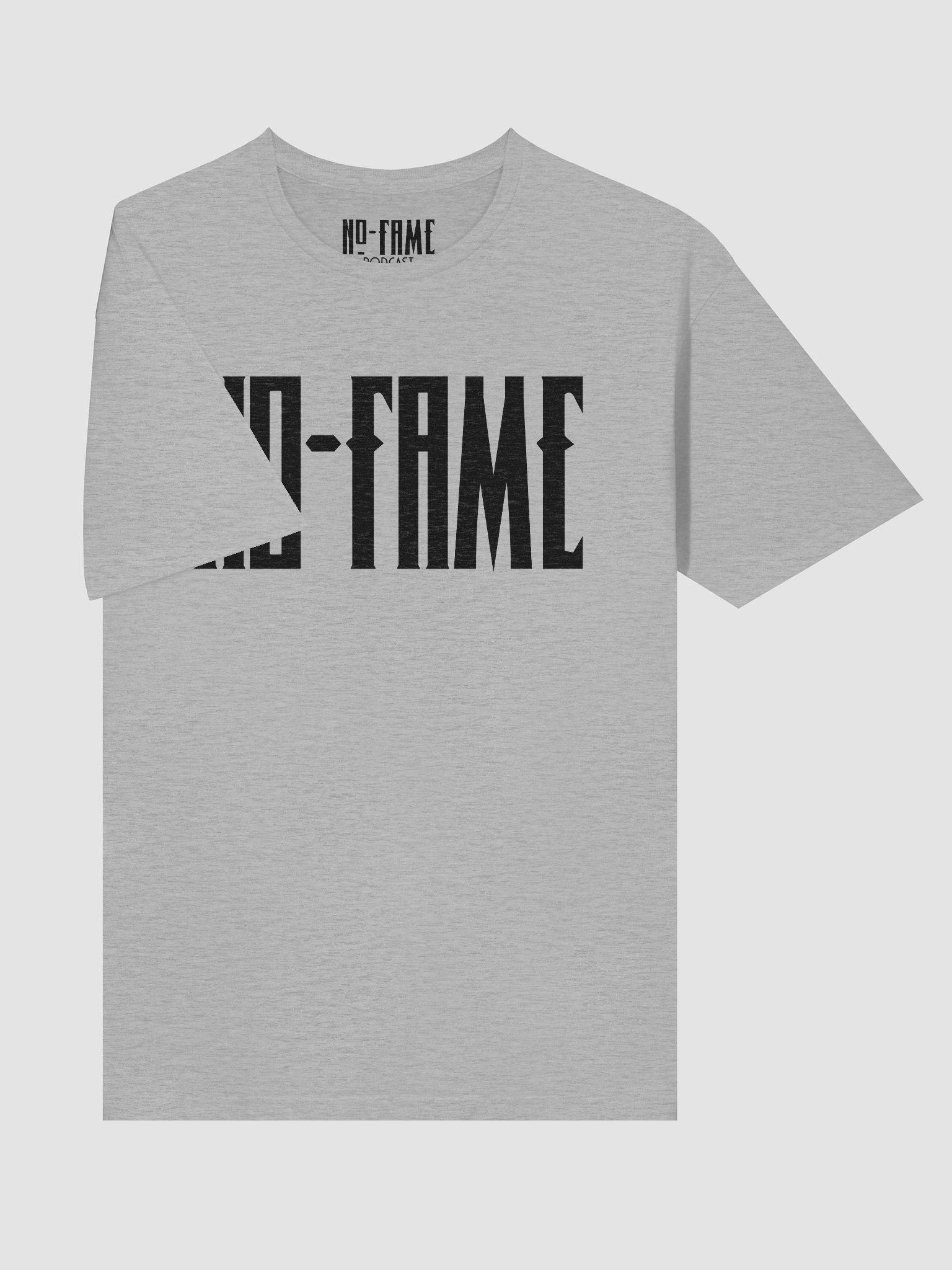 No-Fame Black Text Soft Tee product image (53)