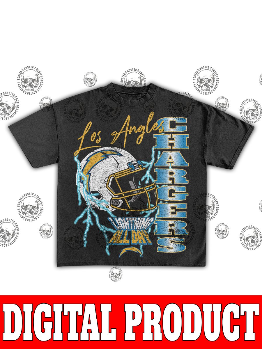 Los Angeles Chargers Electrifying 90s Bootleg Graphic product image (1)