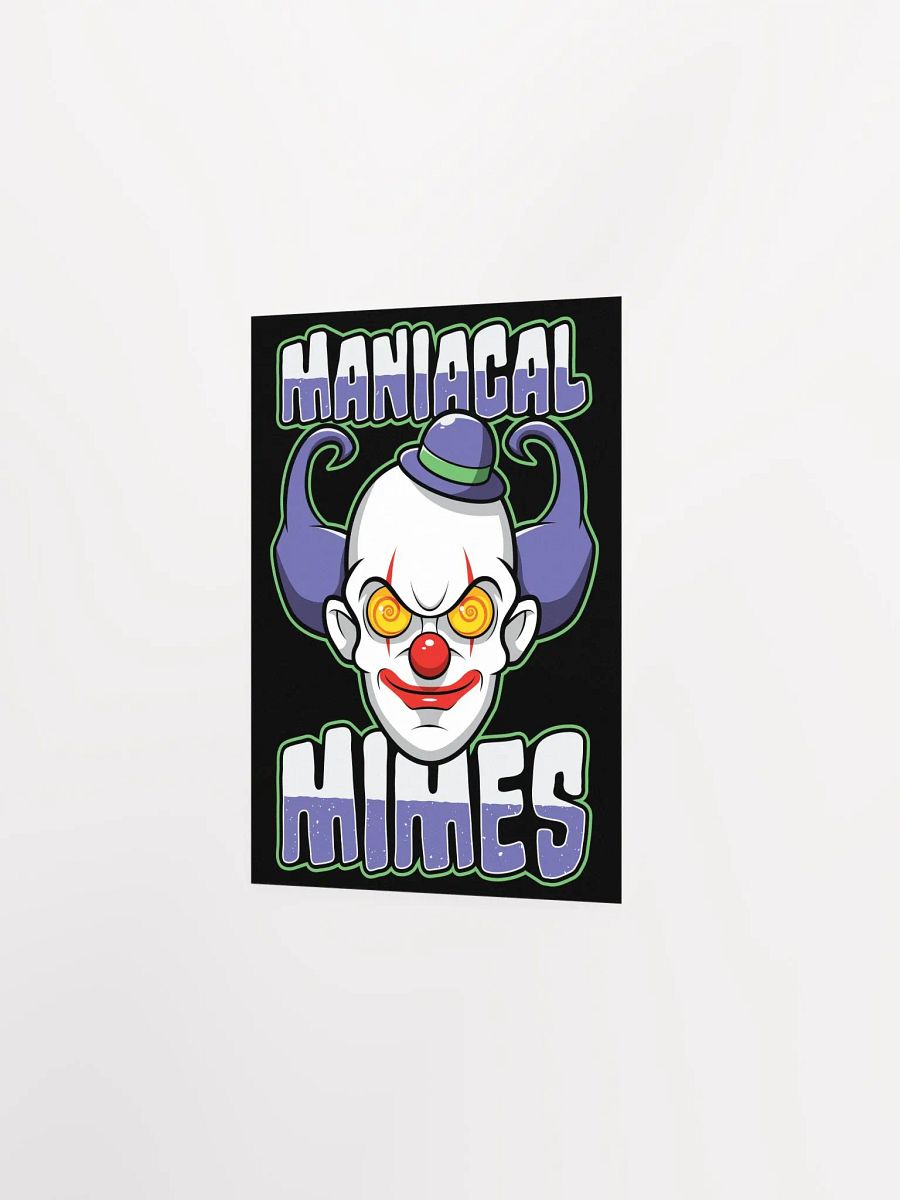 Maniacal Mimes Creepy Clown Poster – Spooky & Funny Wall Art product image (6)