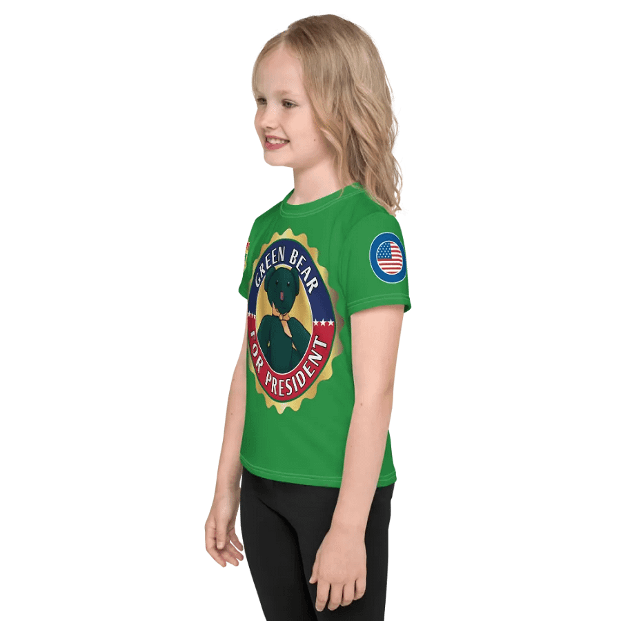 Green Bear Presidential Kid Tee product image (5)
