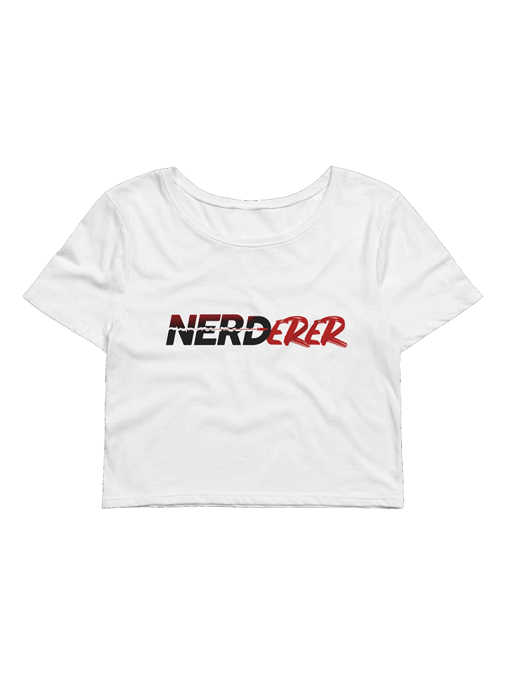 NERDerer Crop Tee (White) product image (1)
