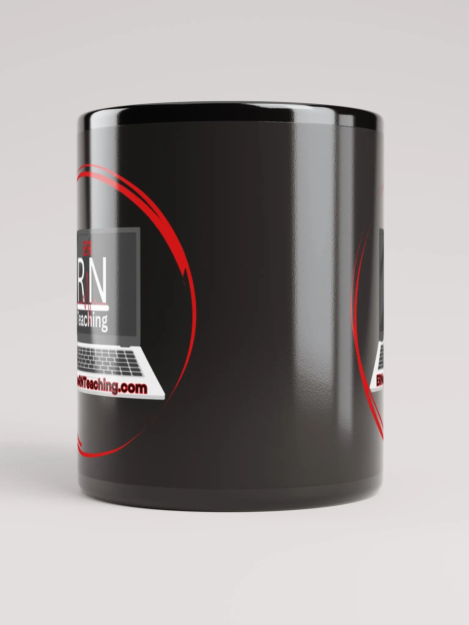 RN Teaching Logo Black Glossy Mug product image (10)