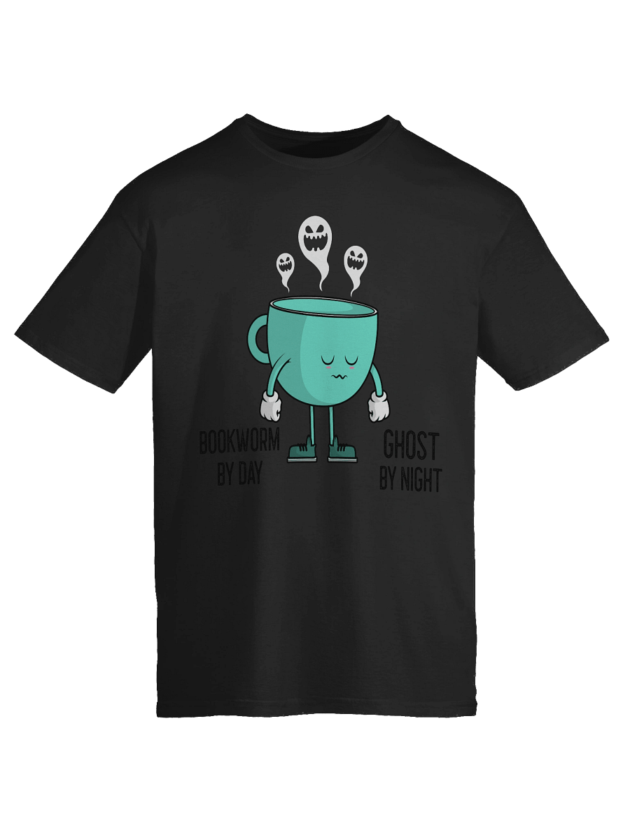 “Bookworm by Day, Ghost by Night” Cup Design T-Shirt product image (45)