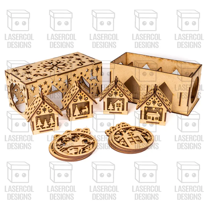 Christmas Ornaments Boxes - Laser Cut Files product image (2)