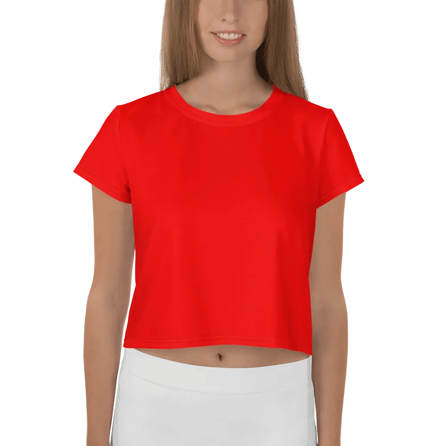 Women's Red Crop T-Shirt product image (1)