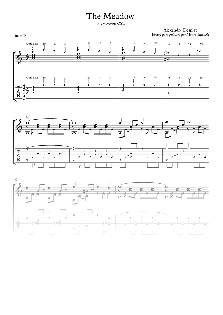 The Meadow - Partitura + Tabs product image (1)