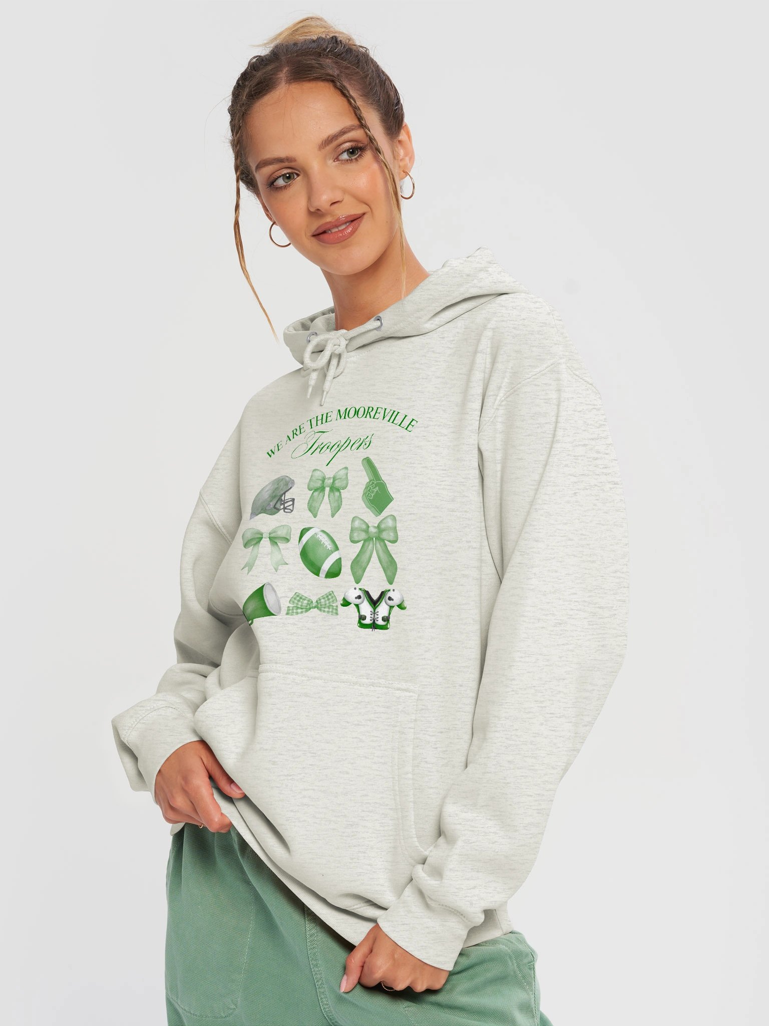 Bows and Footballs Hoodie product image (9)