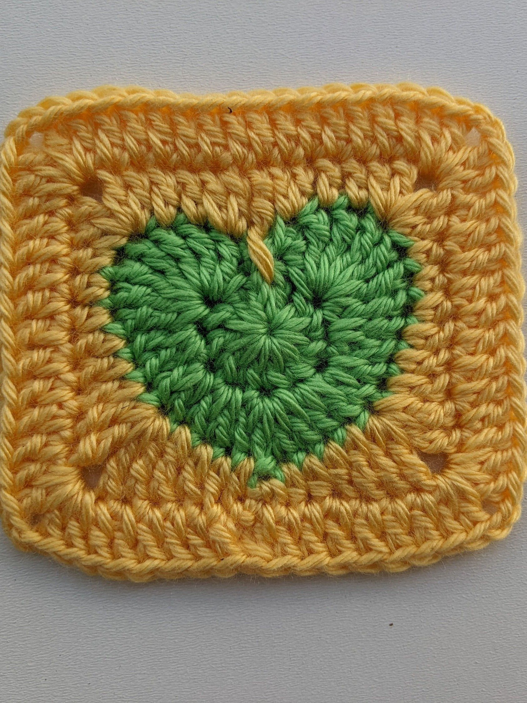 Crochet Solid Heart Granny Square Pattern product image (3)