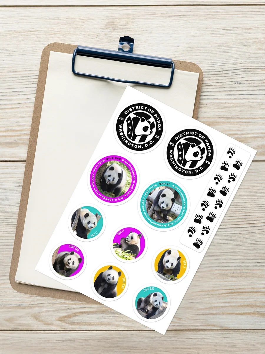 District of Panda Sticker Sheet Image 2