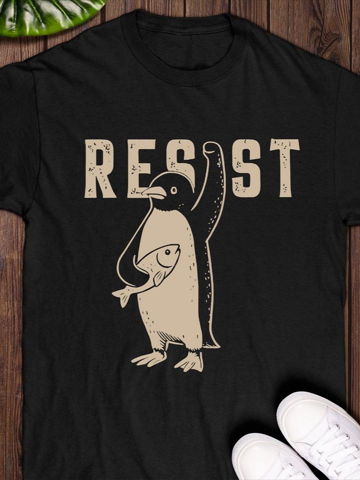 Resist Penguin T-shirt product image (1)
