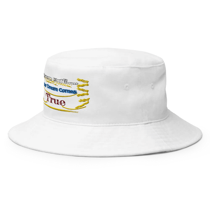 Dream Until.. Your Dream Comes True - Embroidered - White - Bucket Hat product image (2)
