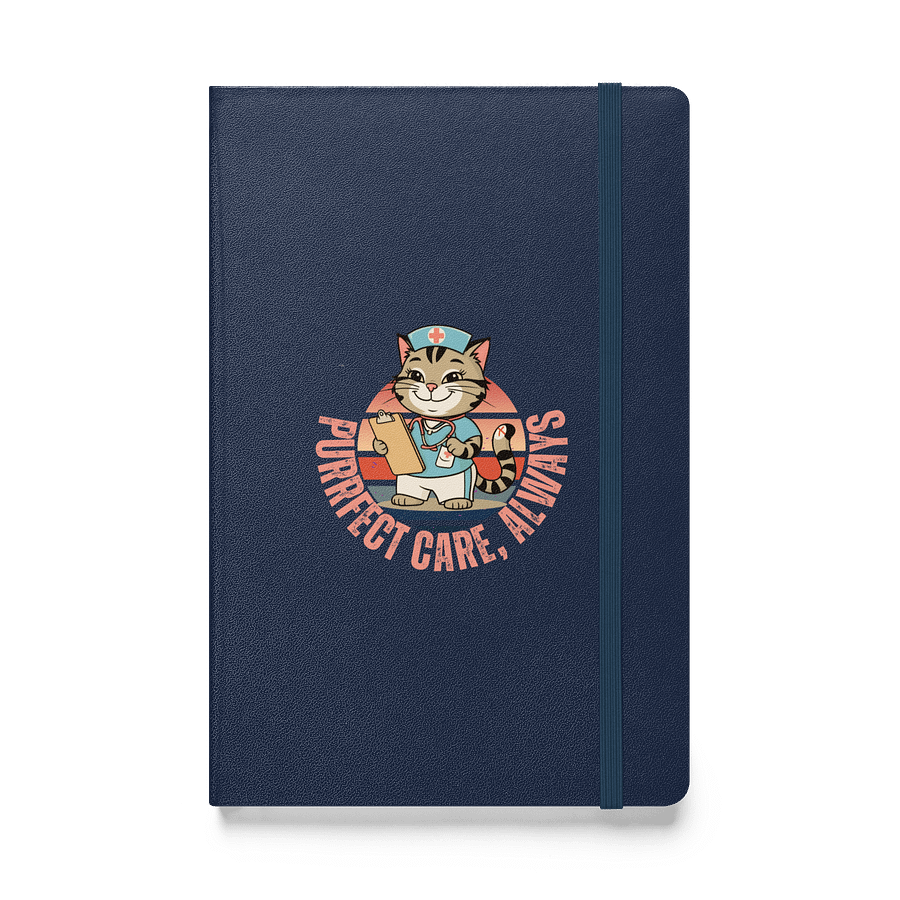 Purrfect Care Nurse Cat Hardcover Journal product image (1)
