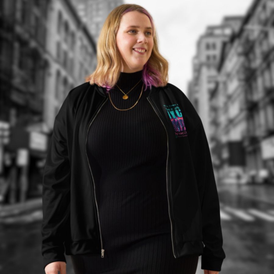 NYC New York City Graphic All Over Print Bomber Jacket product image (6)