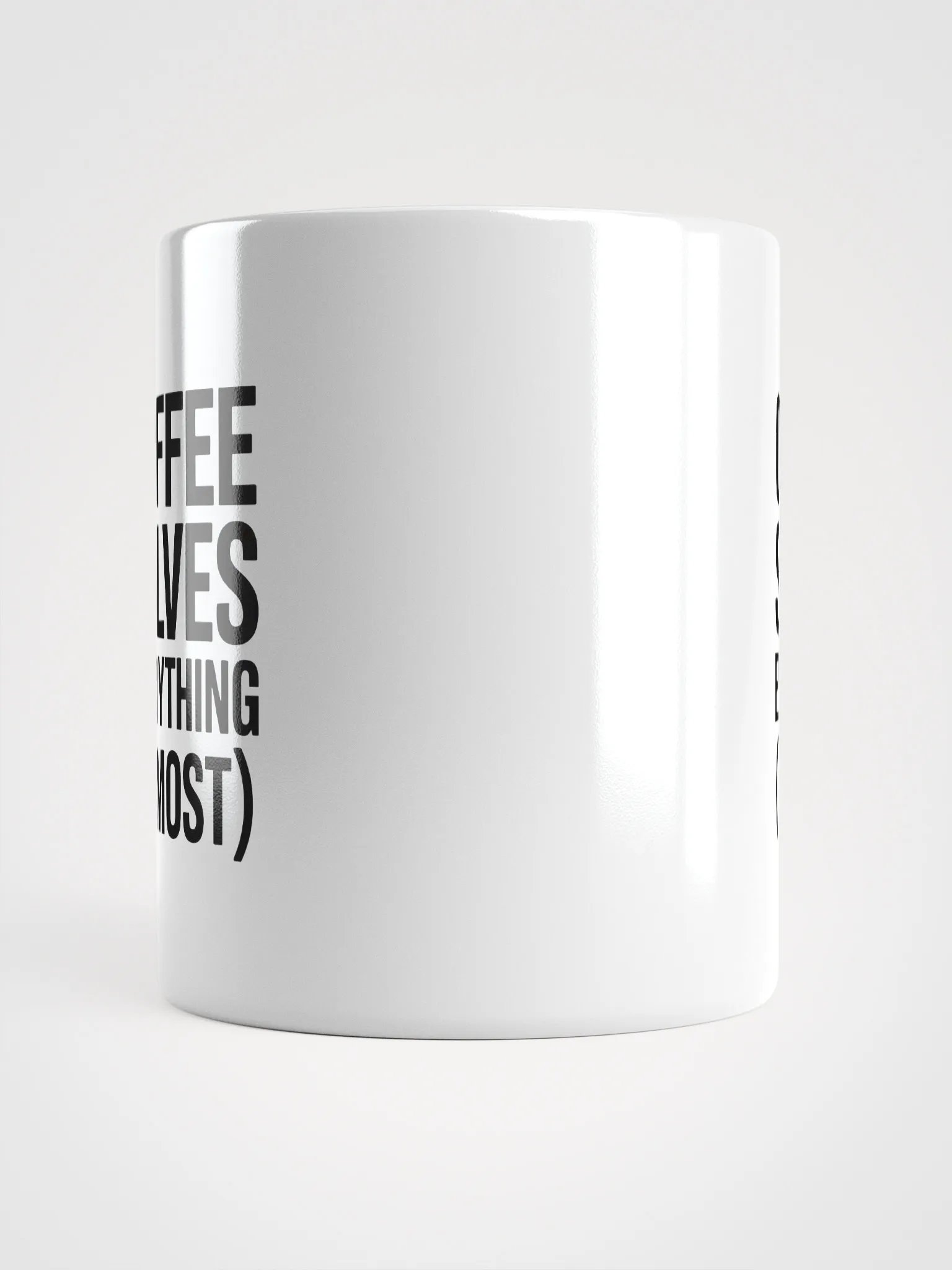 Coffee Solves Everything (Almost) Mug | Funny Coffee Mug product image (5)