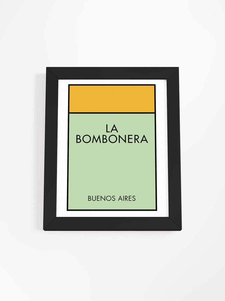 La Bombonera Buenos Aires Monopoly Title Art Framed Print product image (4)