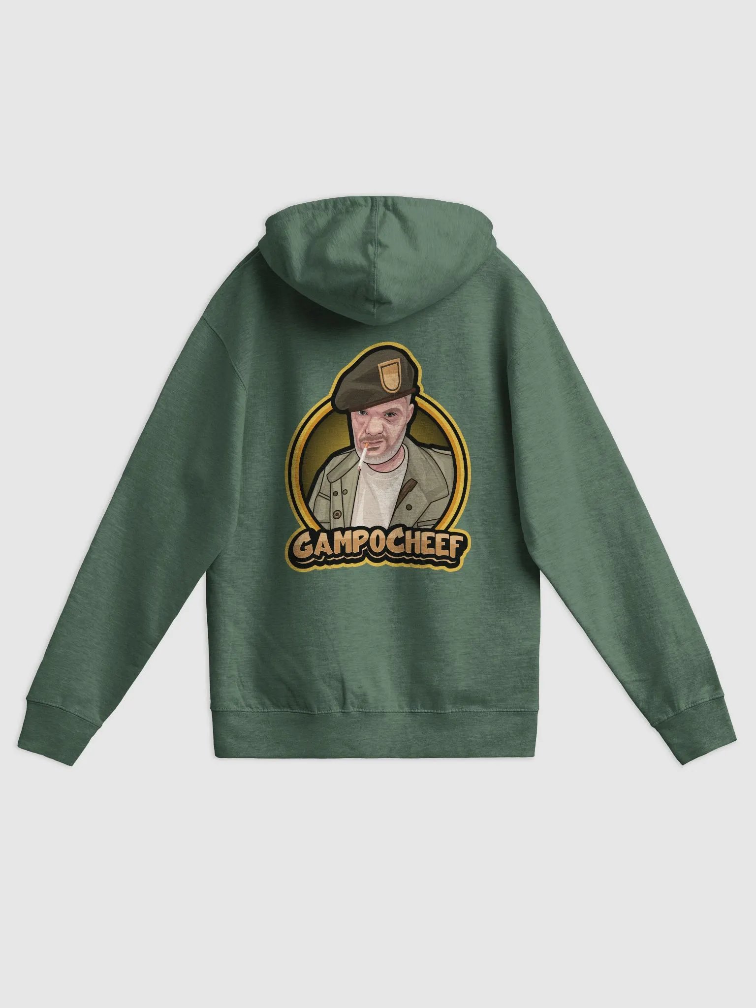 Gampo Bill T Zip up hoodie Front and back graphic product image (2)