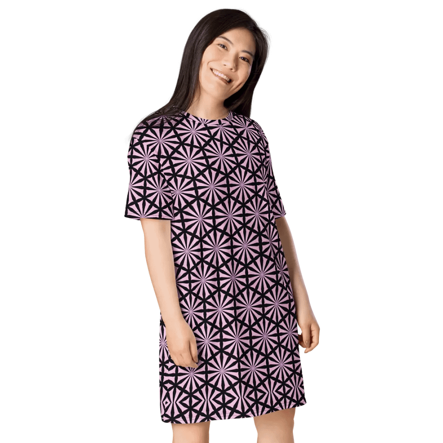 Abstract Shapes and Angles T Shirt Dress product image (7)