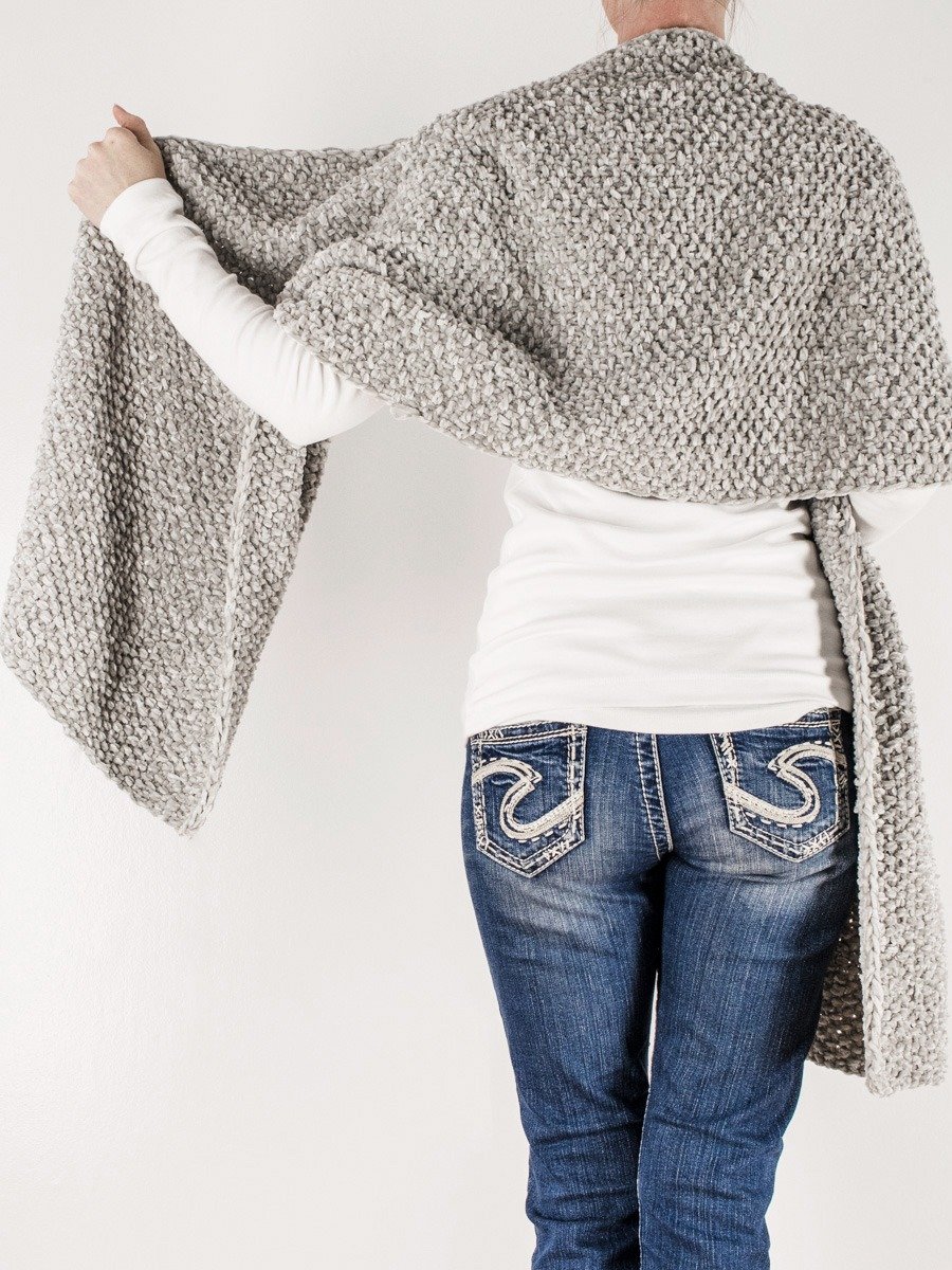 Velvet Textured Scarf Pattern - Tenderness product image (2)