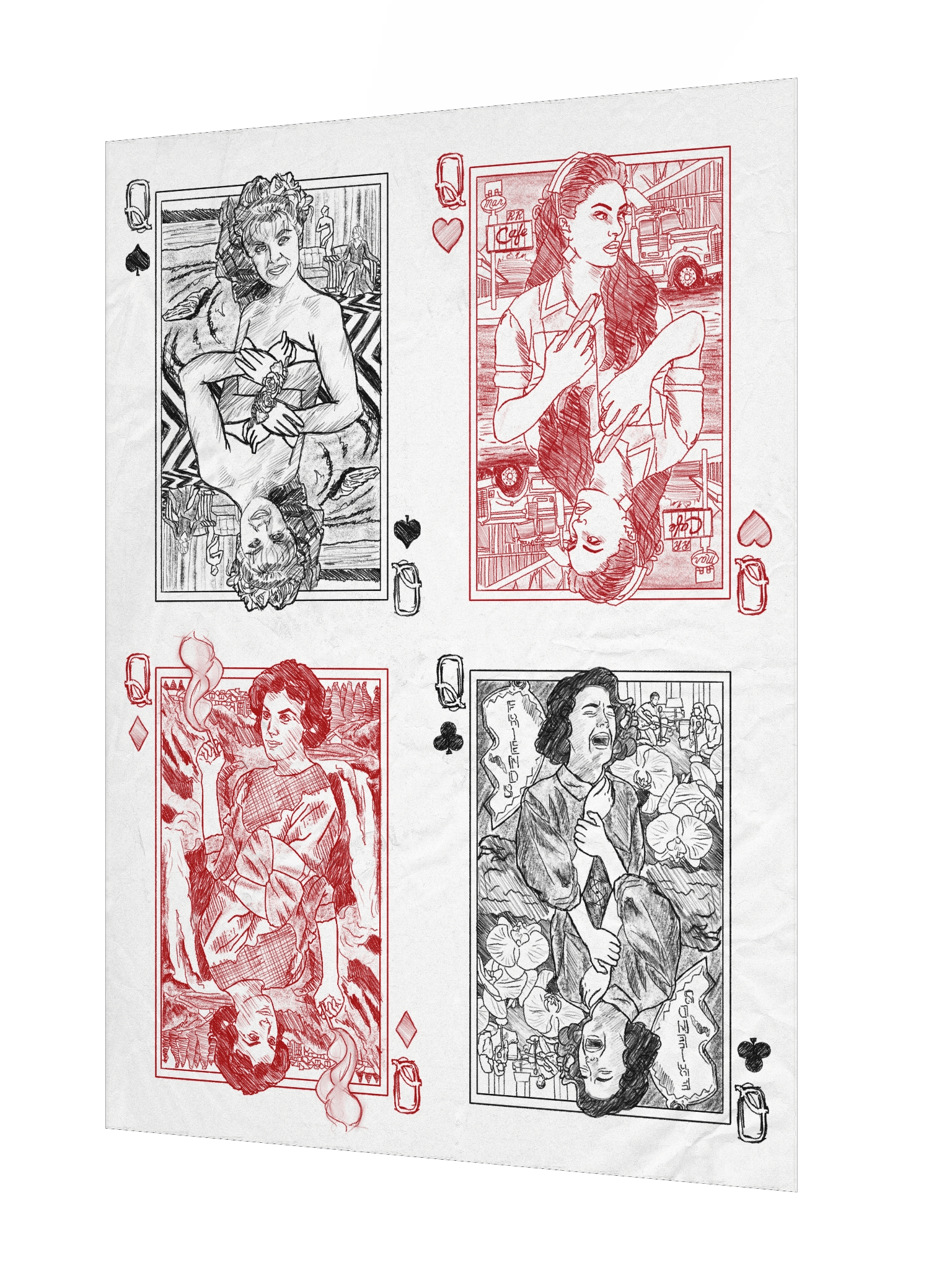 Four Queens, Two Peaks Poster product image (2)