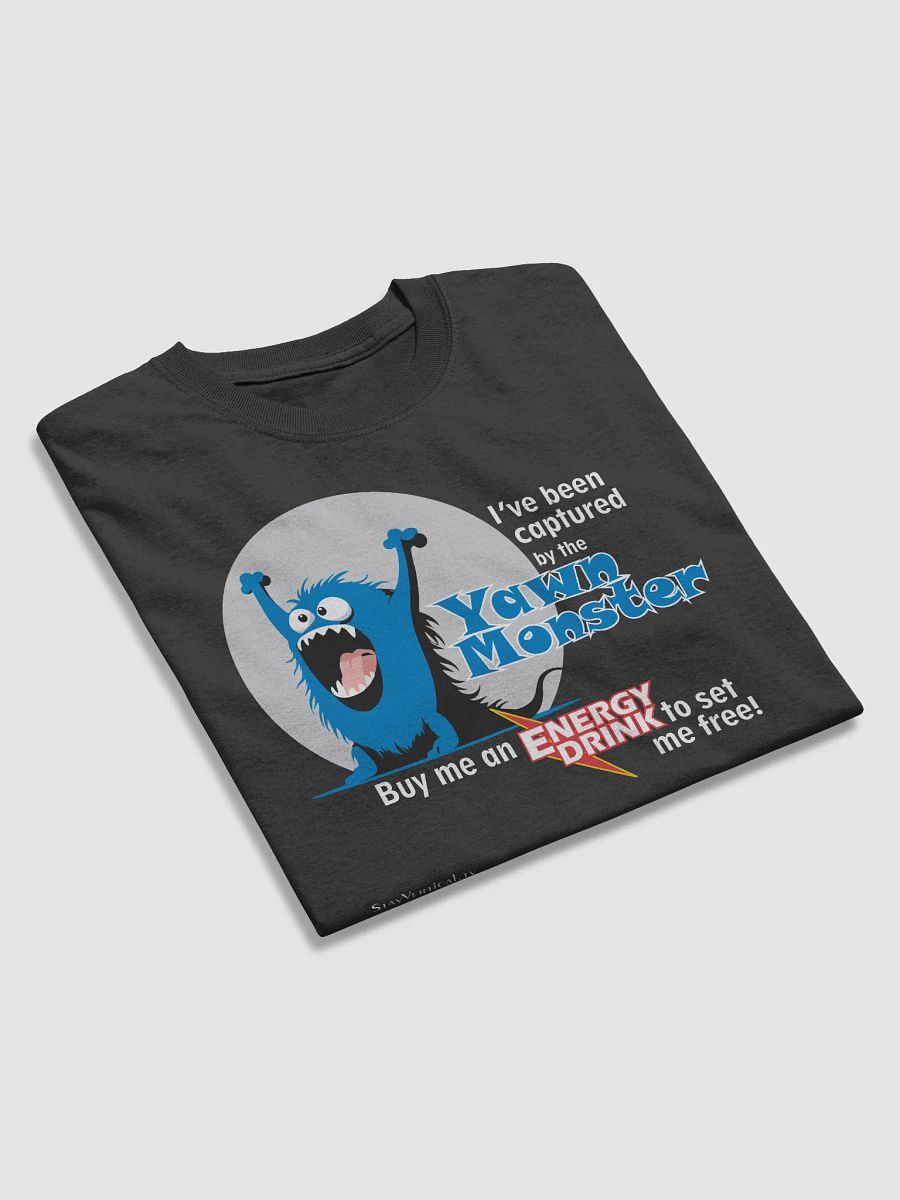 Blue Yawn Monster Buy Me a Energy Drink dark t-shirt product image (3)