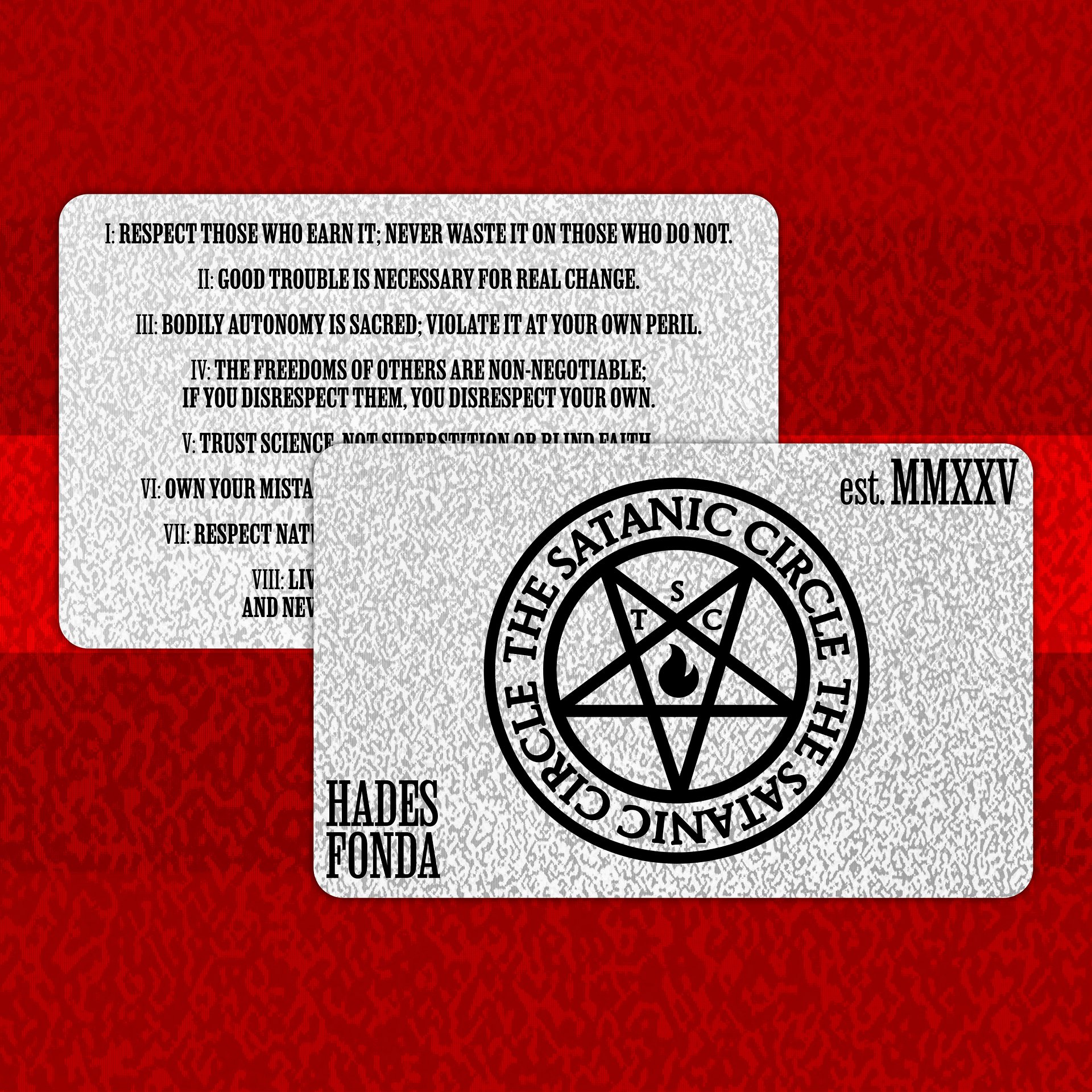 The Satanic Circle - Membership Card product image (2)