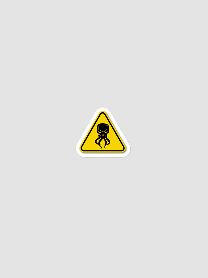 Caution Kraken Logo stickers product image (1)