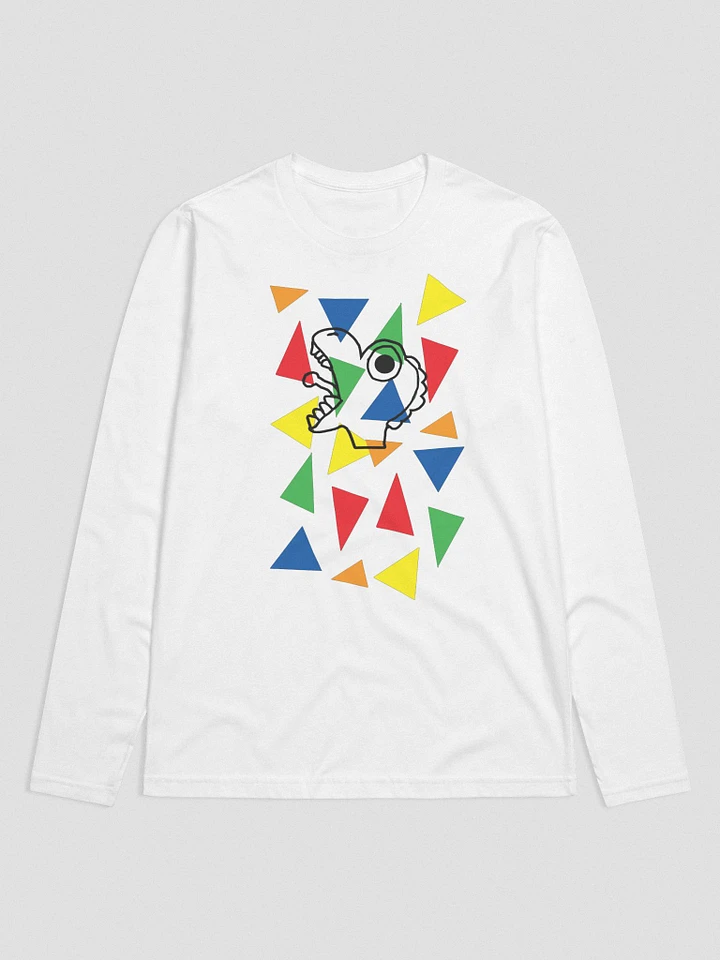 Party Dinosaur (Next Level Premium Fitted Long Sleeve Crew) product image (1)
