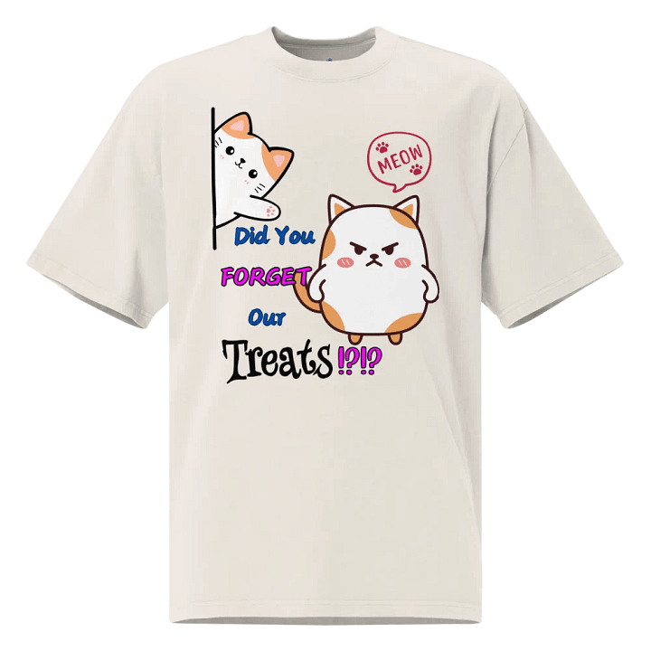 Cat Treats Oversized Tee product image (1)