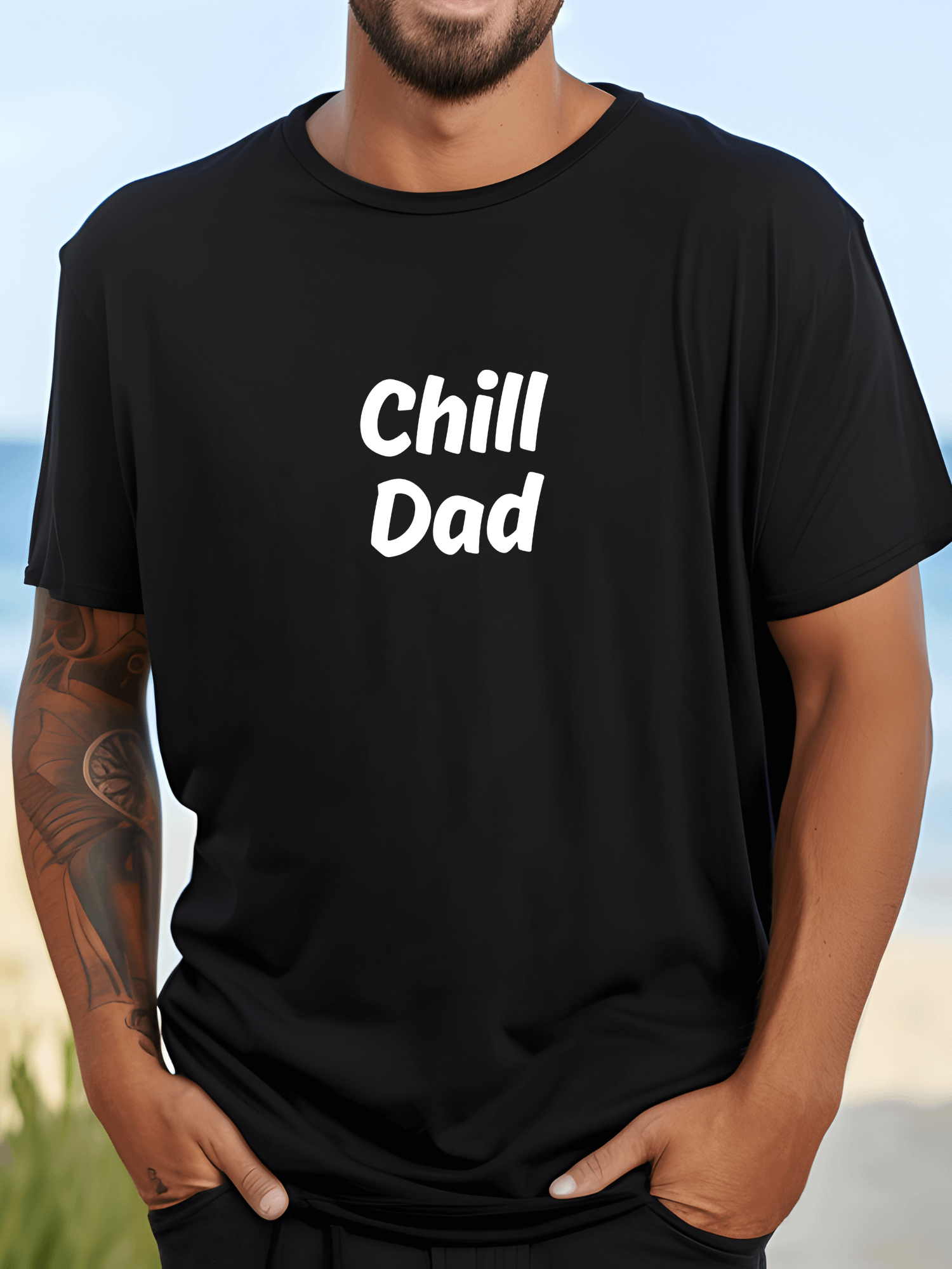 "Chill Dad" My Vibe Cotton T-Shirt #2 product image (1)