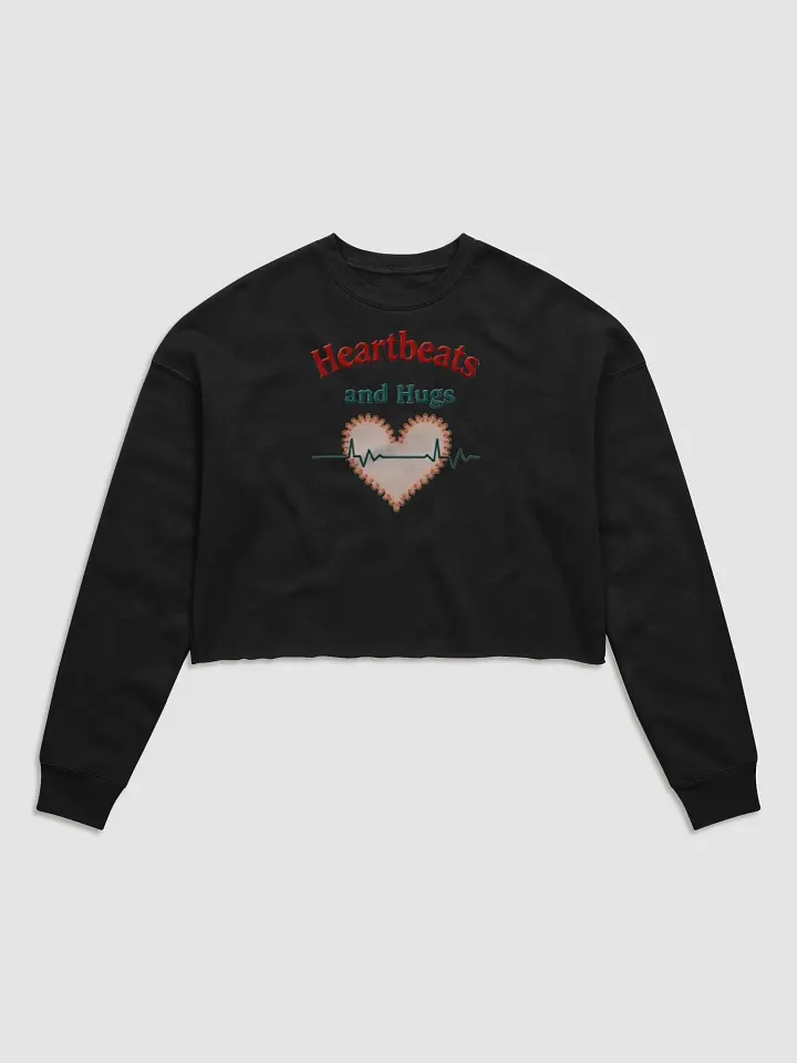 Heartbeats and Hugs Crop Sweatshirt product image (1)