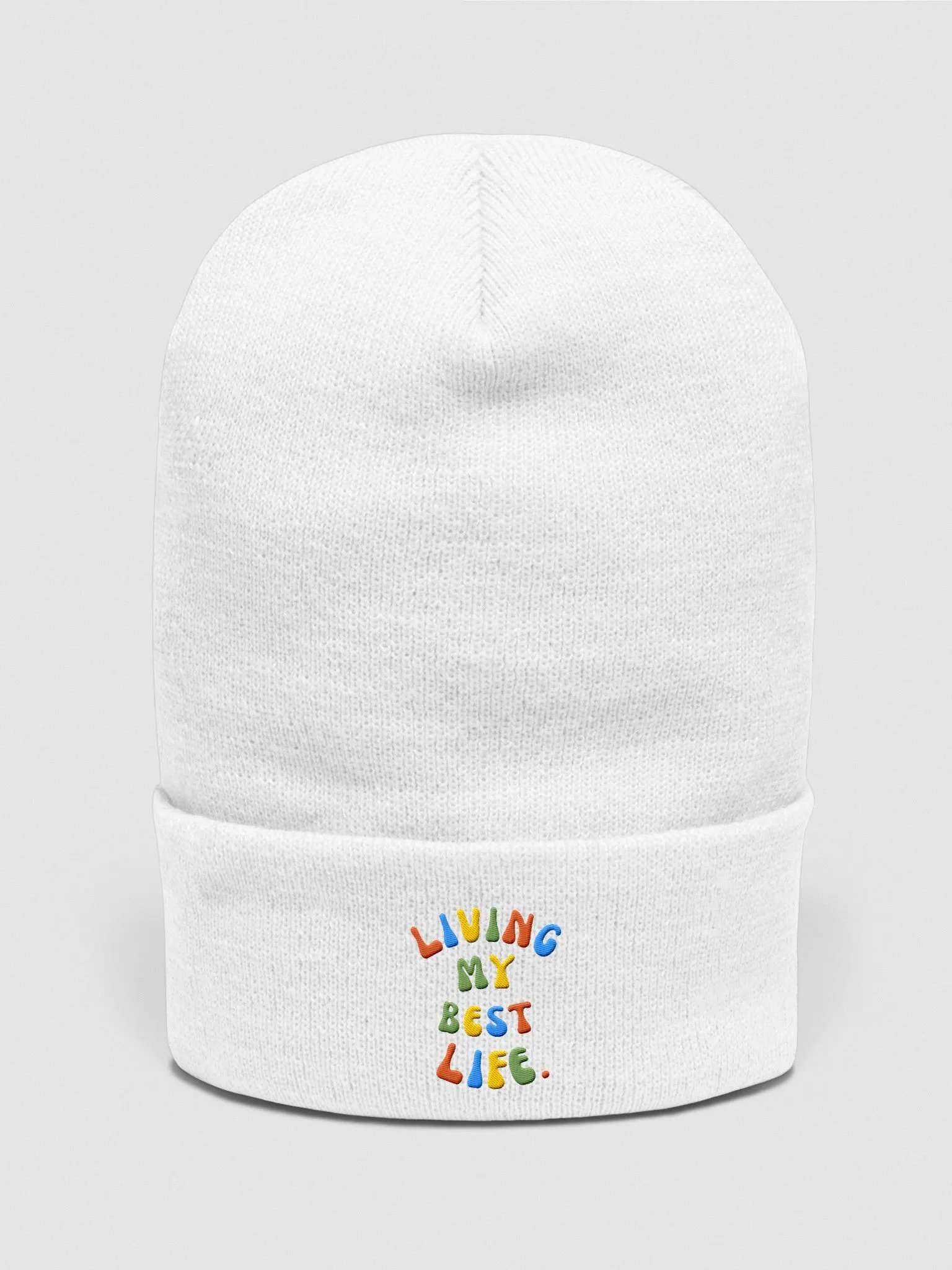 Living my Best Life: Colorful Embroidered Hat product image (1)