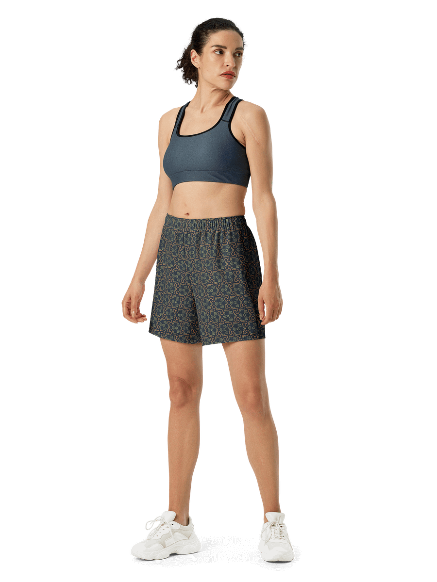 Groovy Grove Geometric All Over Print Unisex Athletic Long Shorts product image (6)