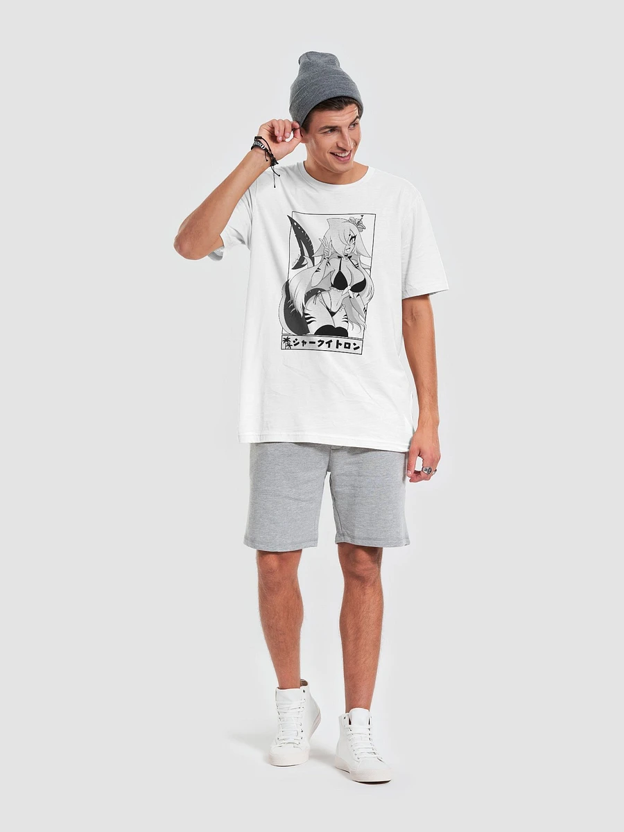 Sharky T-Shirt (White, Minimal Pattern) product image (6)