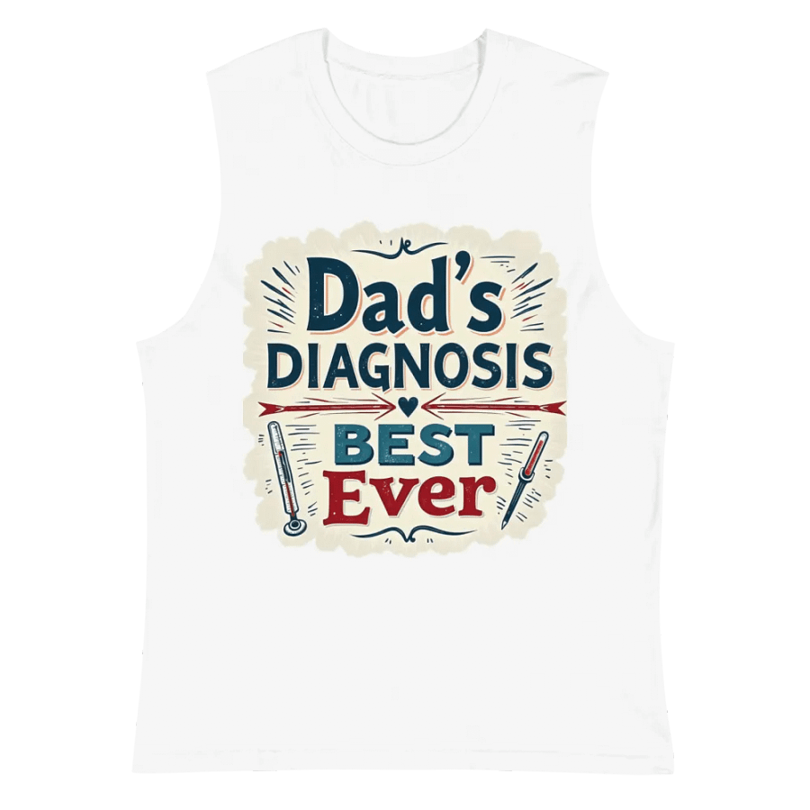 Best Ever Dad's Diagnosis Muscle Tank product image (2)