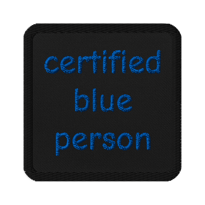 Certified Blue Person Patch product image (1)