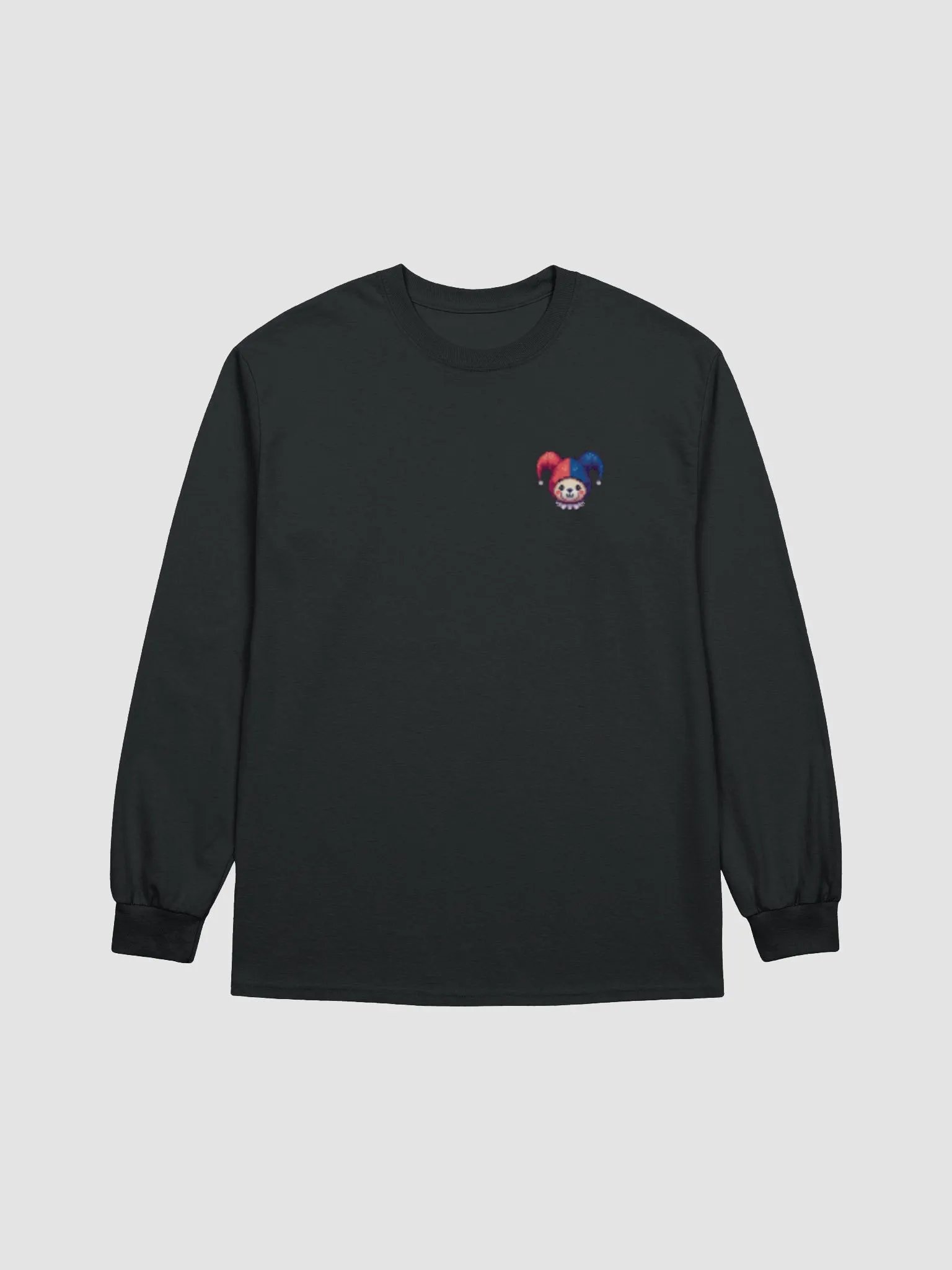 Pixel Art Teddy Bear Jester Long Sleeve T-Shirt product image (9)