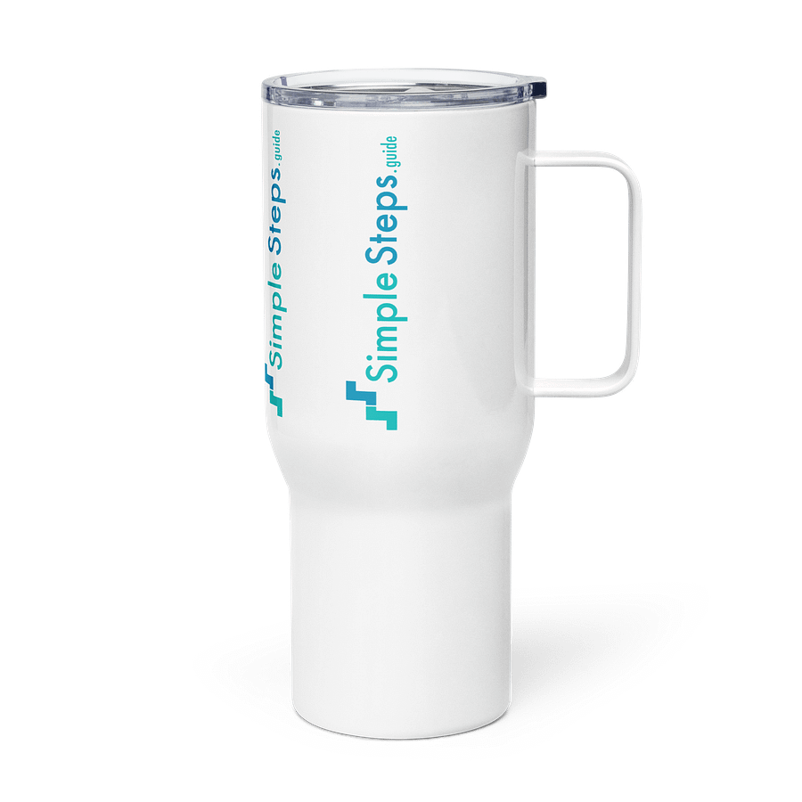 SimpleSteps.guide branded Travel Mug product image (3)