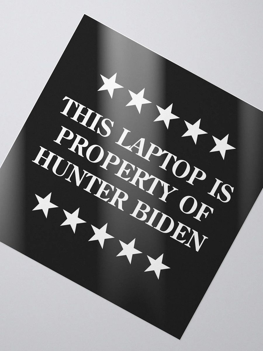 Hunter Biden's Laptop Sticker product image (2)