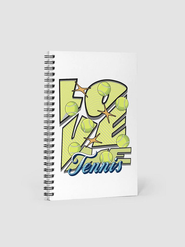 Love Me Tennis Spiral Notebook product image (2)