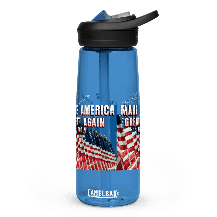 Patriotic MAGA Sports Water Bottle sportsman and woman product image (1)